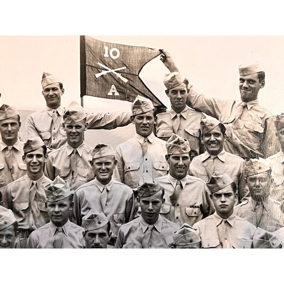 WWII Photo-Co A 10th Infantry-Camp Campbell Kentucky-1946-Panoramic-Yard Long - Picture 5 of 8